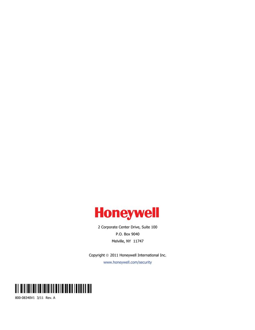  Honeywell 800 08340V1
