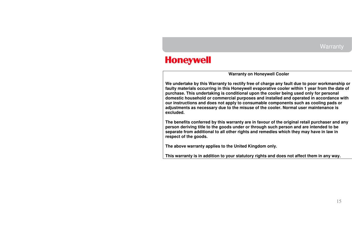  Honeywell CL60PM
