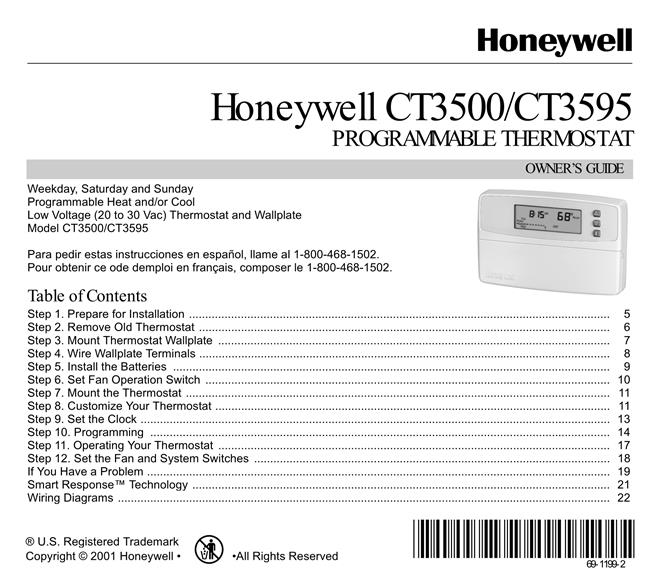  Honeywell CT3500CT3595