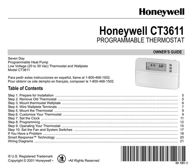  Honeywell CT3611