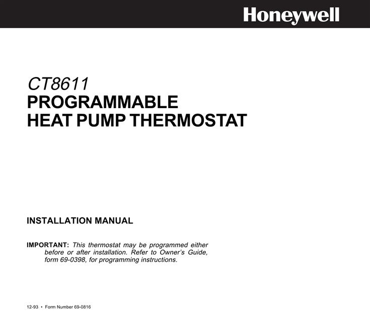  Honeywell CT8611