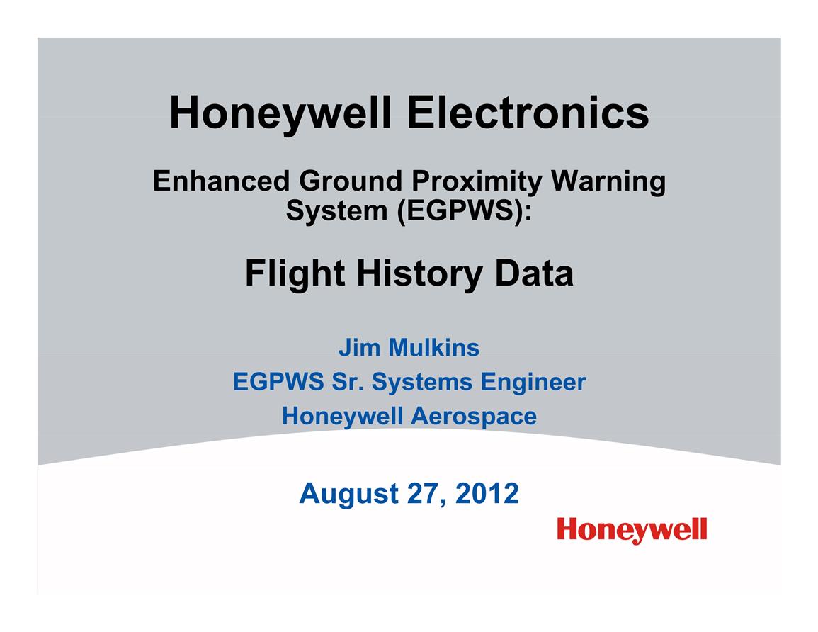  Honeywell EGPWS