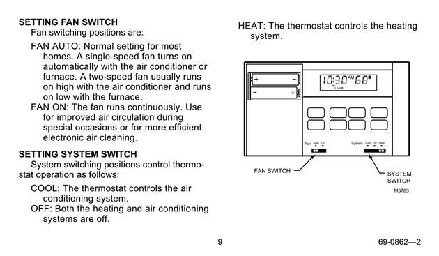  Honeywell ElectronicProgrammableThermostat