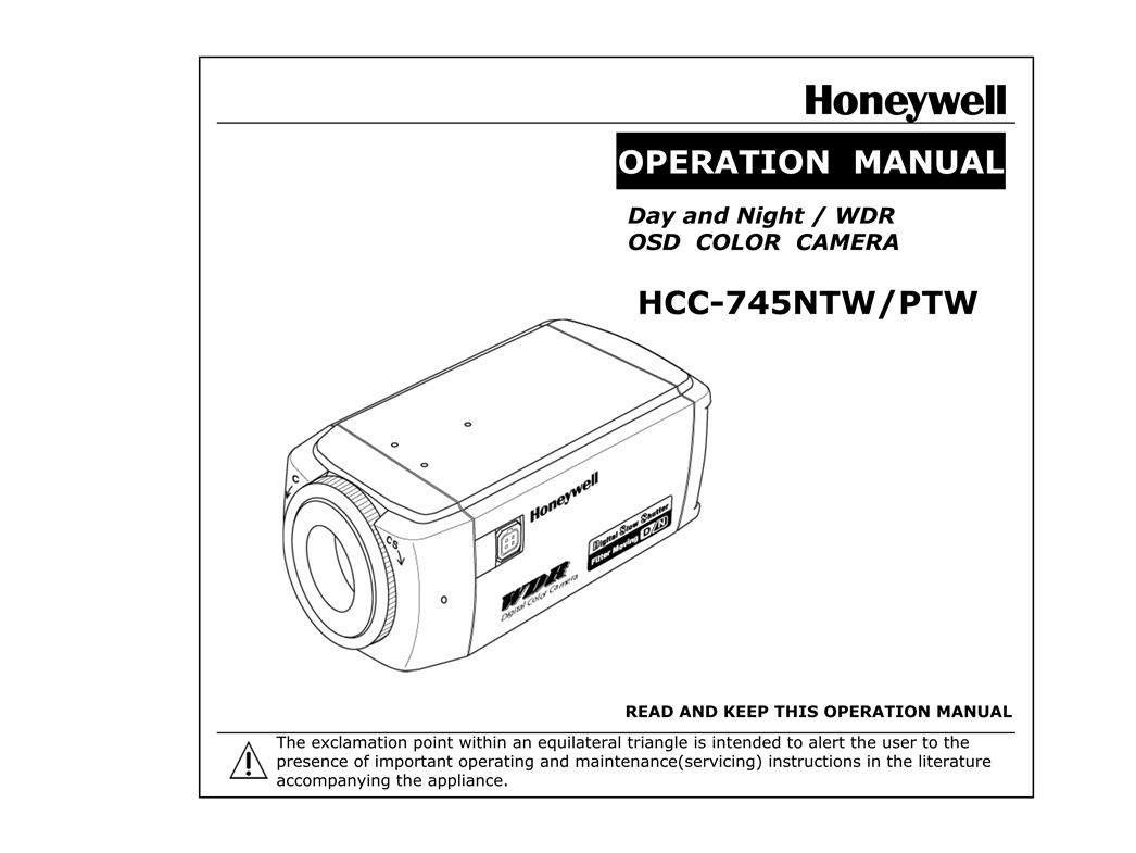  Honeywell HCC 745NTWPTW