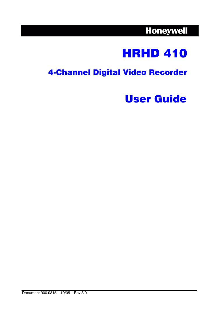  Honeywell HRHD410