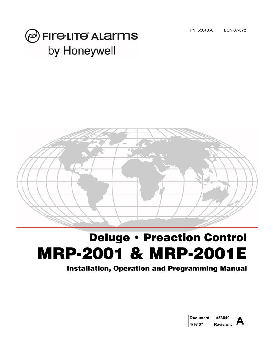  Honeywell MRP 2001E