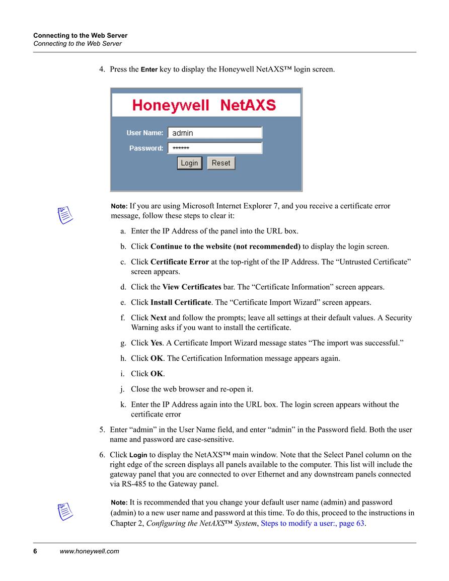  Honeywell NetAXS