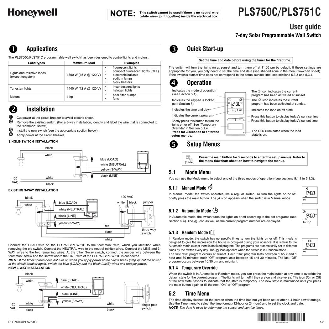  Honeywell PLS751C