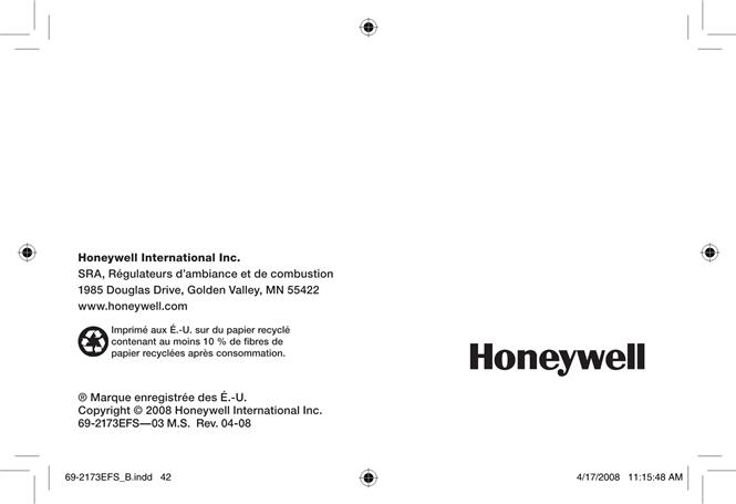  Honeywell RCW25