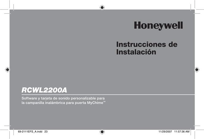  Honeywell RCWL2200A