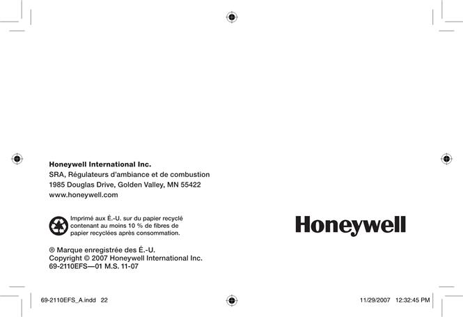  Honeywell RCWL2205