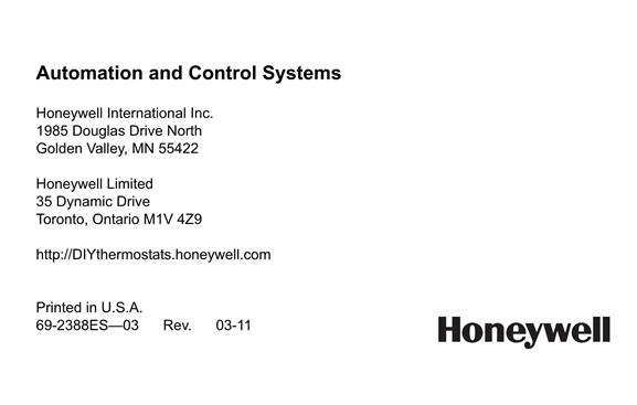  Honeywell RTH221