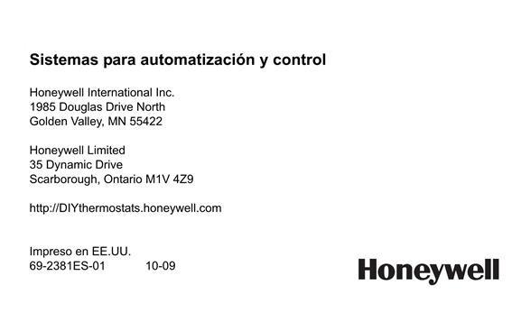  Honeywell RTH2510