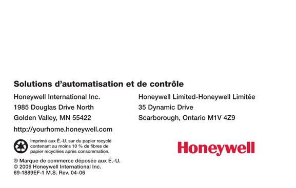 Honeywell RTH3100C1002E1