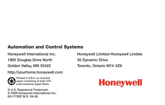  Honeywell RTH4300B