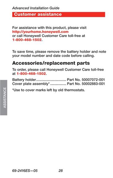  Honeywell RTH6350D1000E1