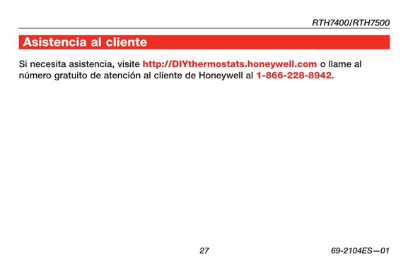  Honeywell RTH7000