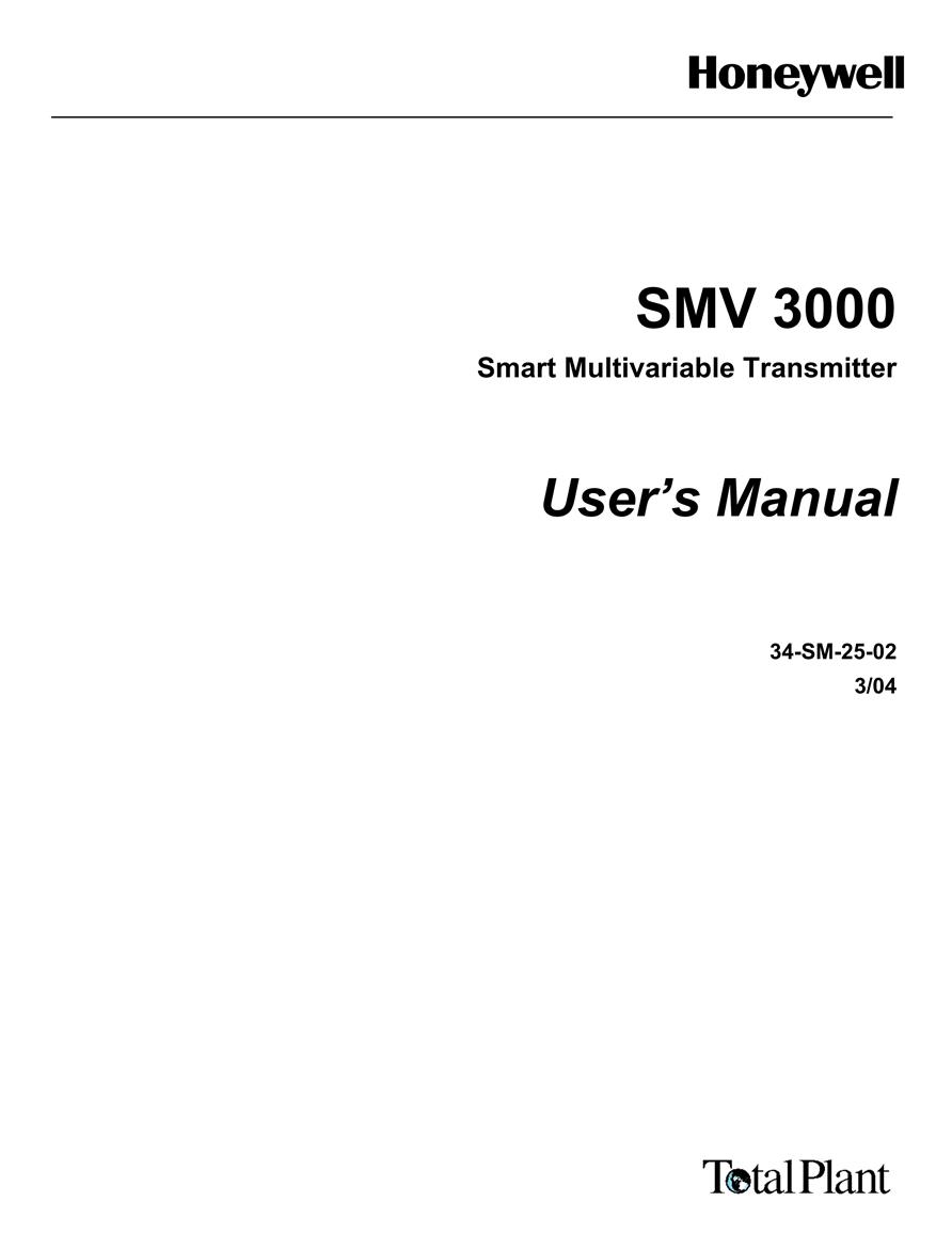  Honeywell SMV3000