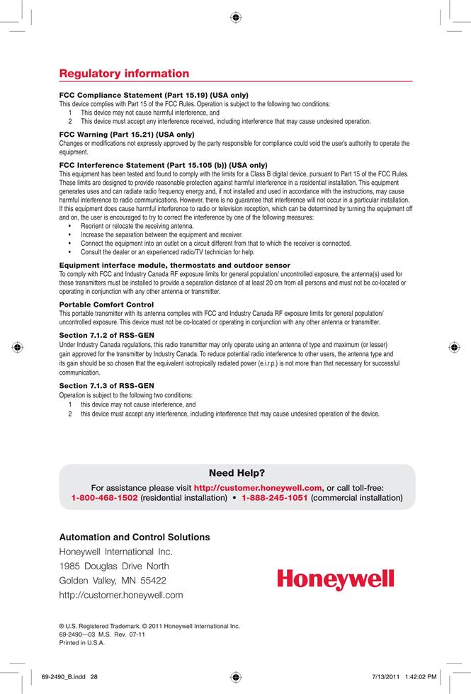  Honeywell THX9321